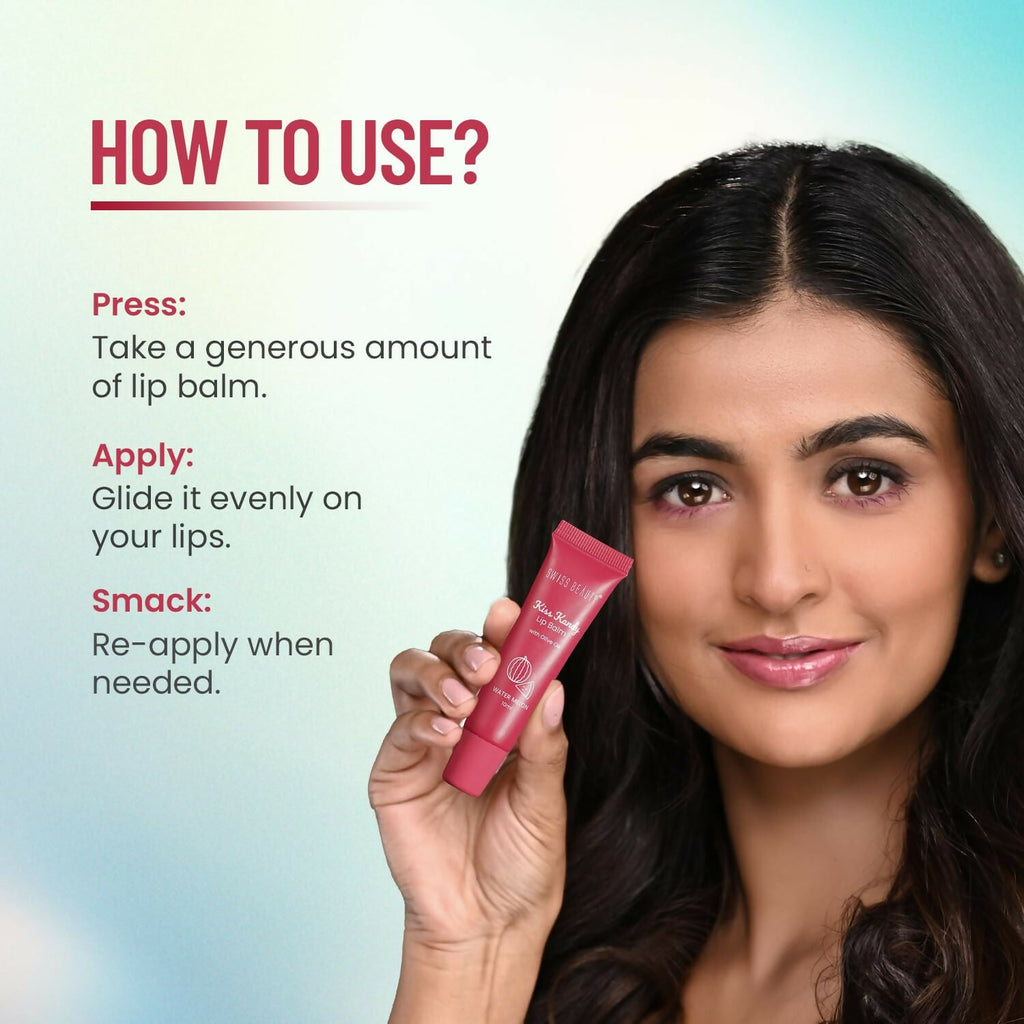 Swiss Beauty Kiss Kandy Lip Balm with Olive Oil - Peach