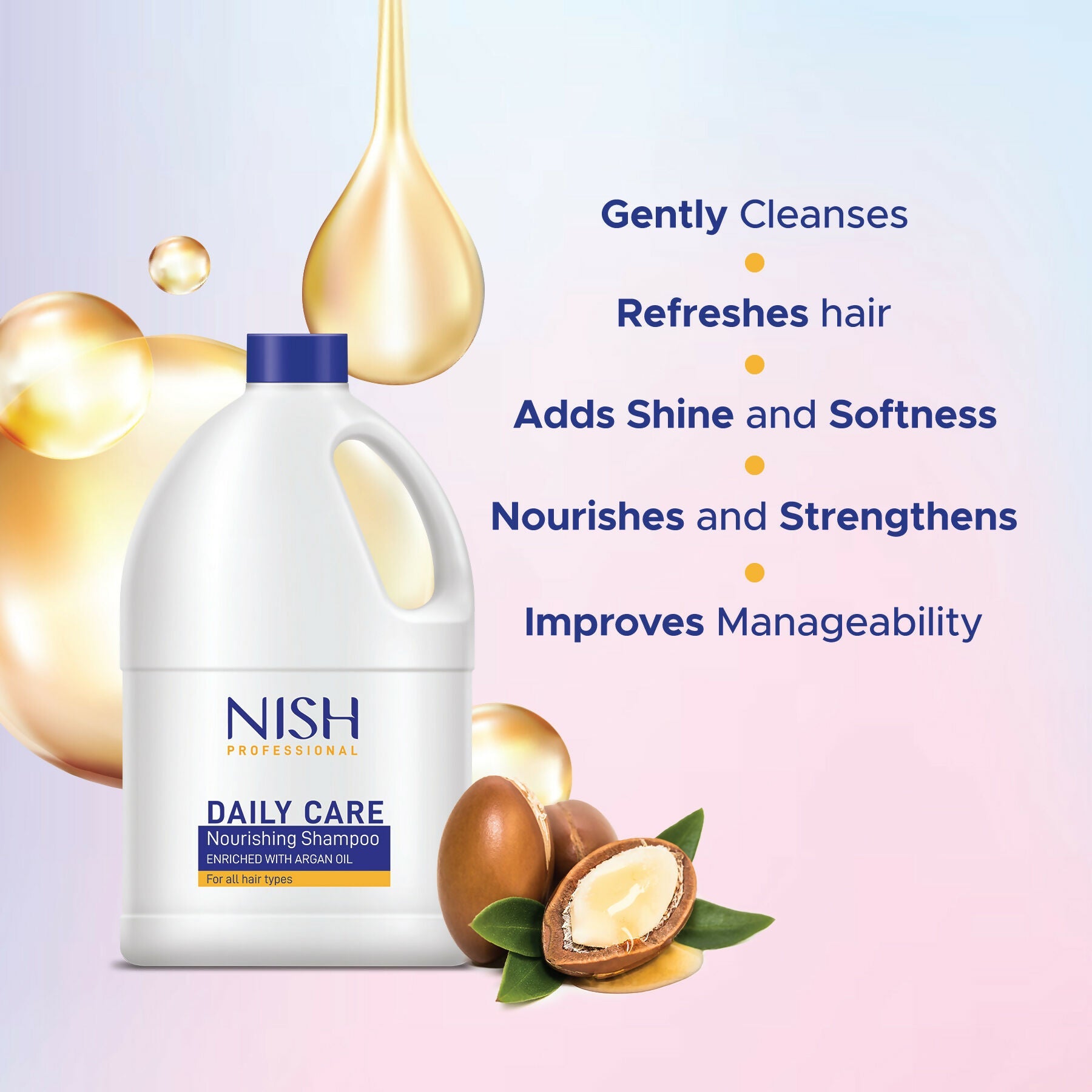 Nish Professional Daily Care Nourishing Shampoo