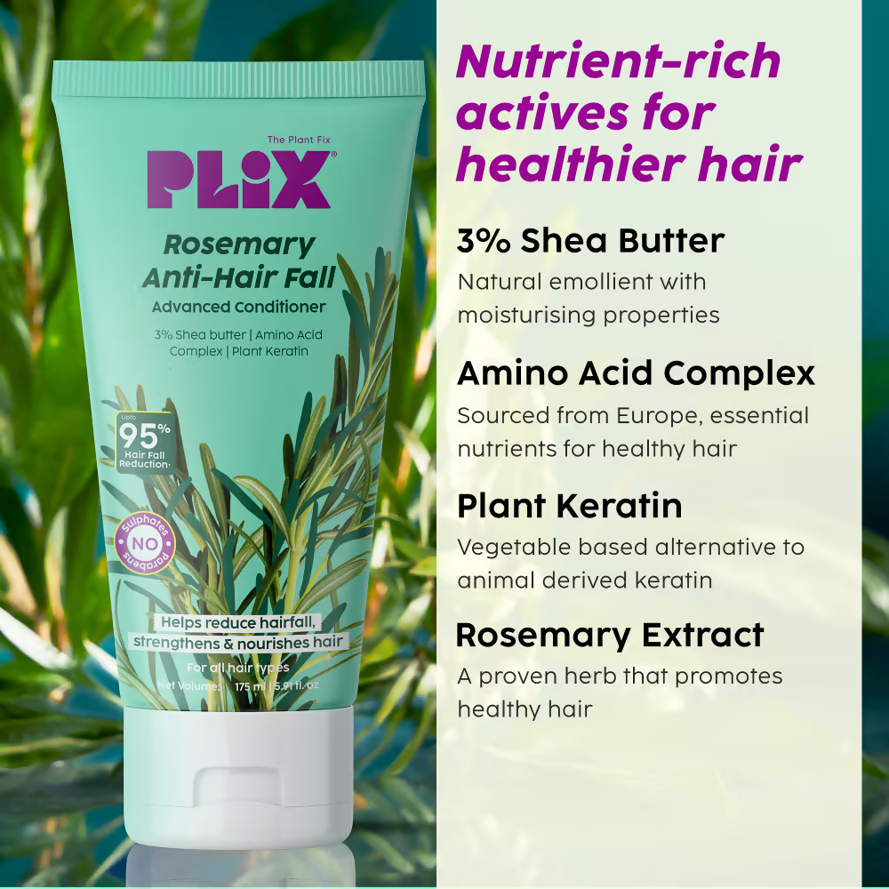 PLIX The Plant Fix Rosemary Anti Hairfall Regime Advanced Shampoo & Conditioner