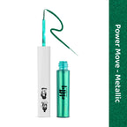 Elitty Green Pop Color Metallic Finish Liquid Eyeliner - Power Move (Emerald)