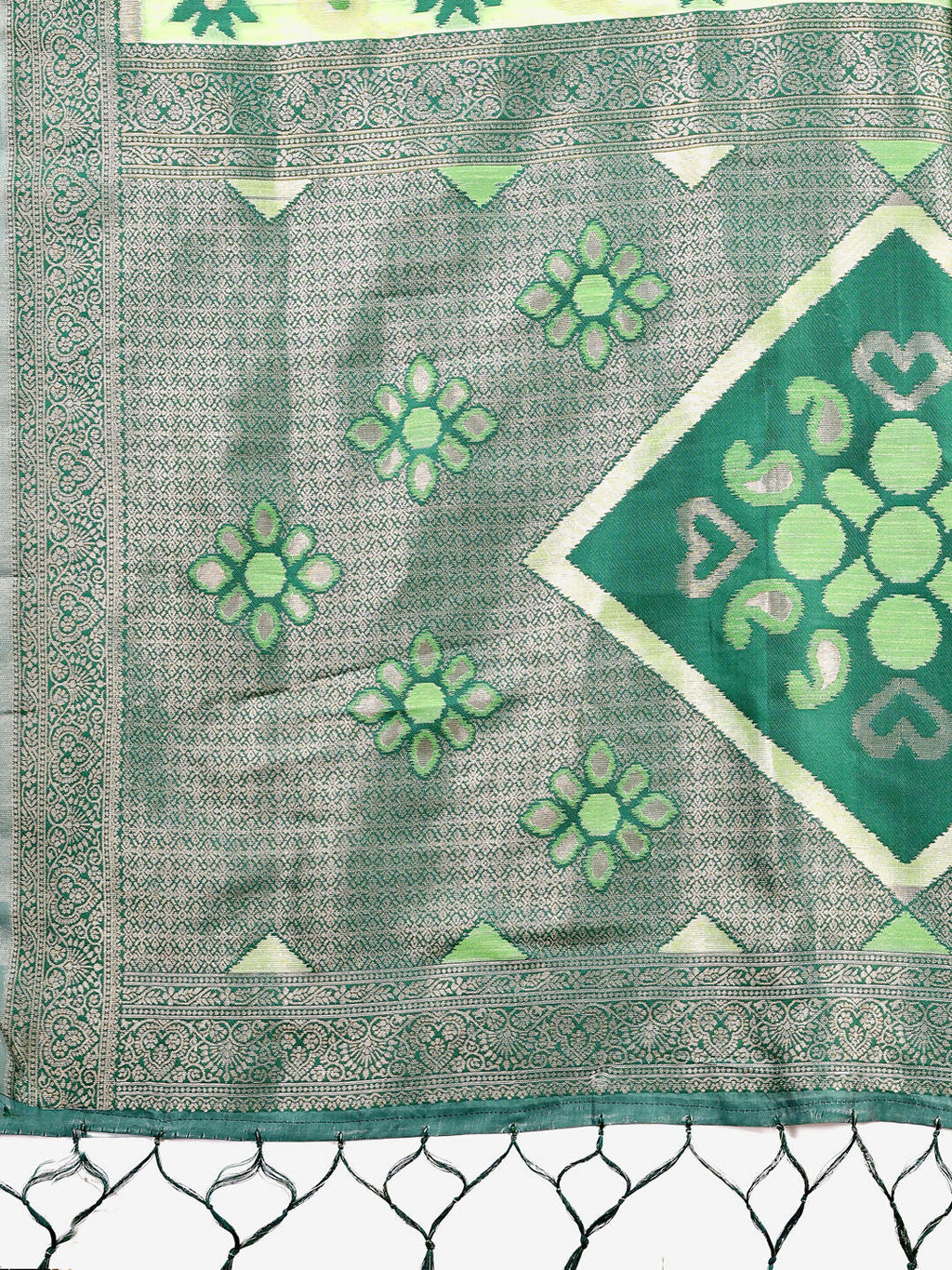 Shree Shyam Fashion Sajni Yellow Linen Cotton Saree