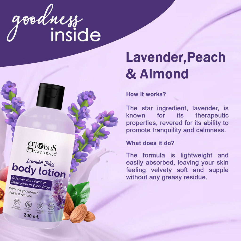 Globus Naturals Lavender Bliss Body Lotion - Distacart