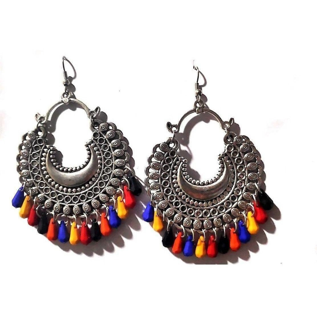 Muskan Fancy Oxidized Multi Color Earring