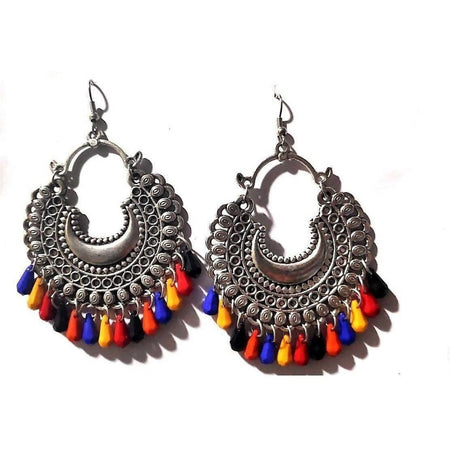MS Fashion India Muskan Fancy Oxidized Multi Color Earring