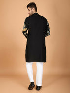 Vastranavya Exclusive Wedding Wear Viscose Rayon Thread Embroidered Work Kurta