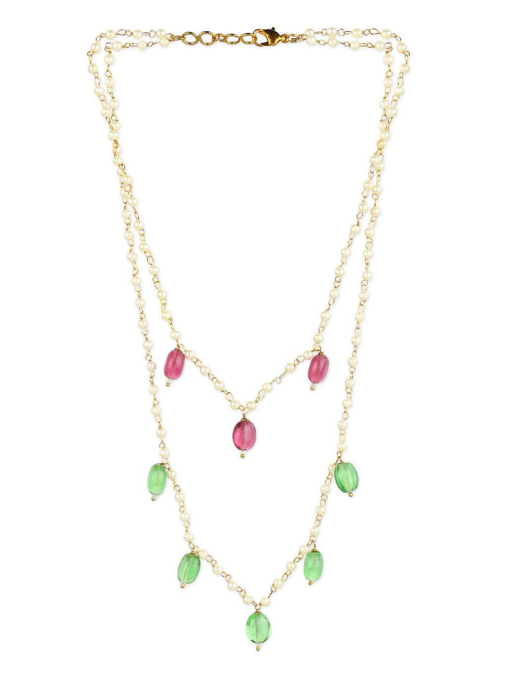 Women's Gold-Plated Necklace - Ruby Raang - Distacart