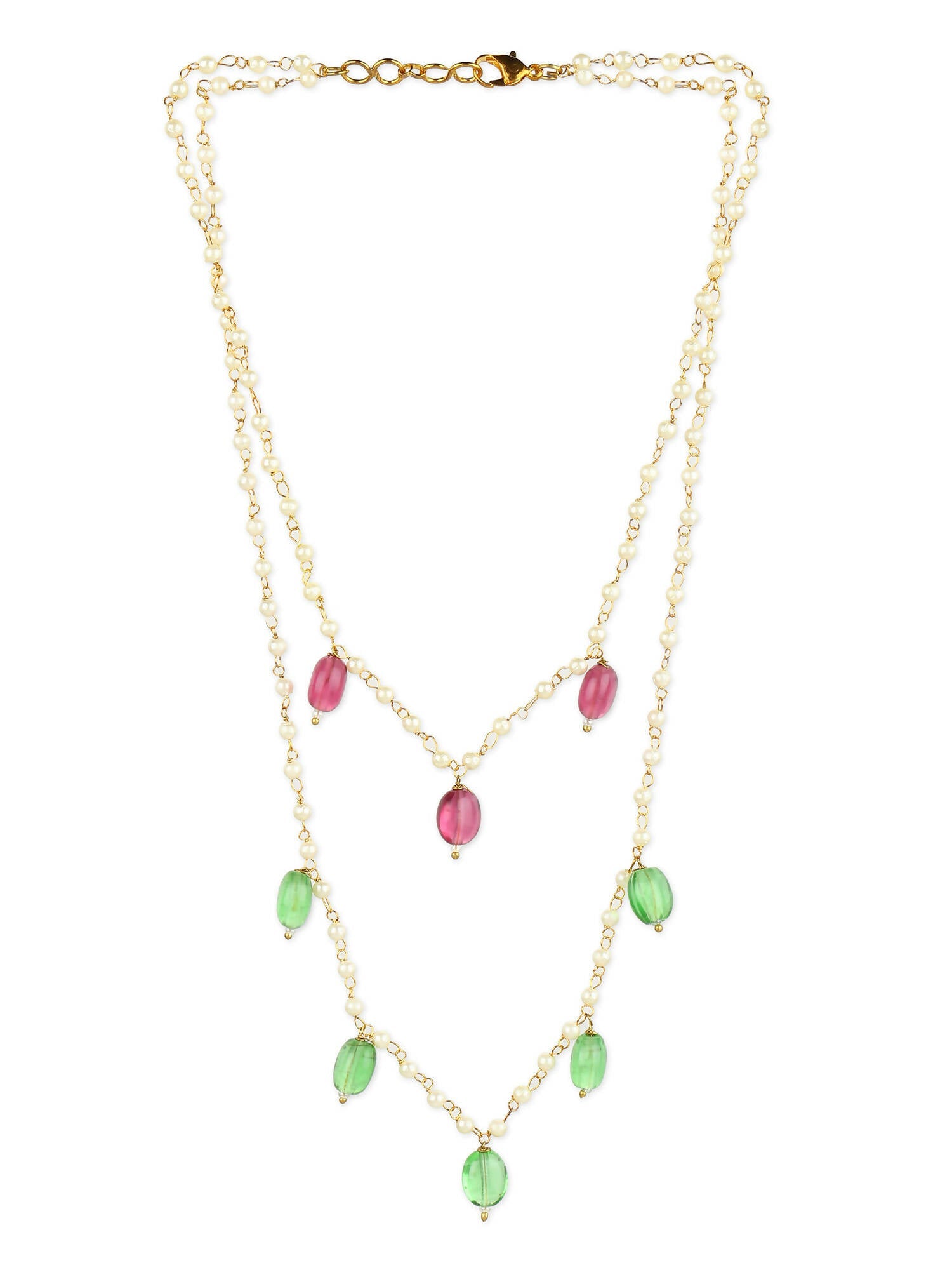 Women's Gold-Plated Necklace - Ruby Raang - Distacart