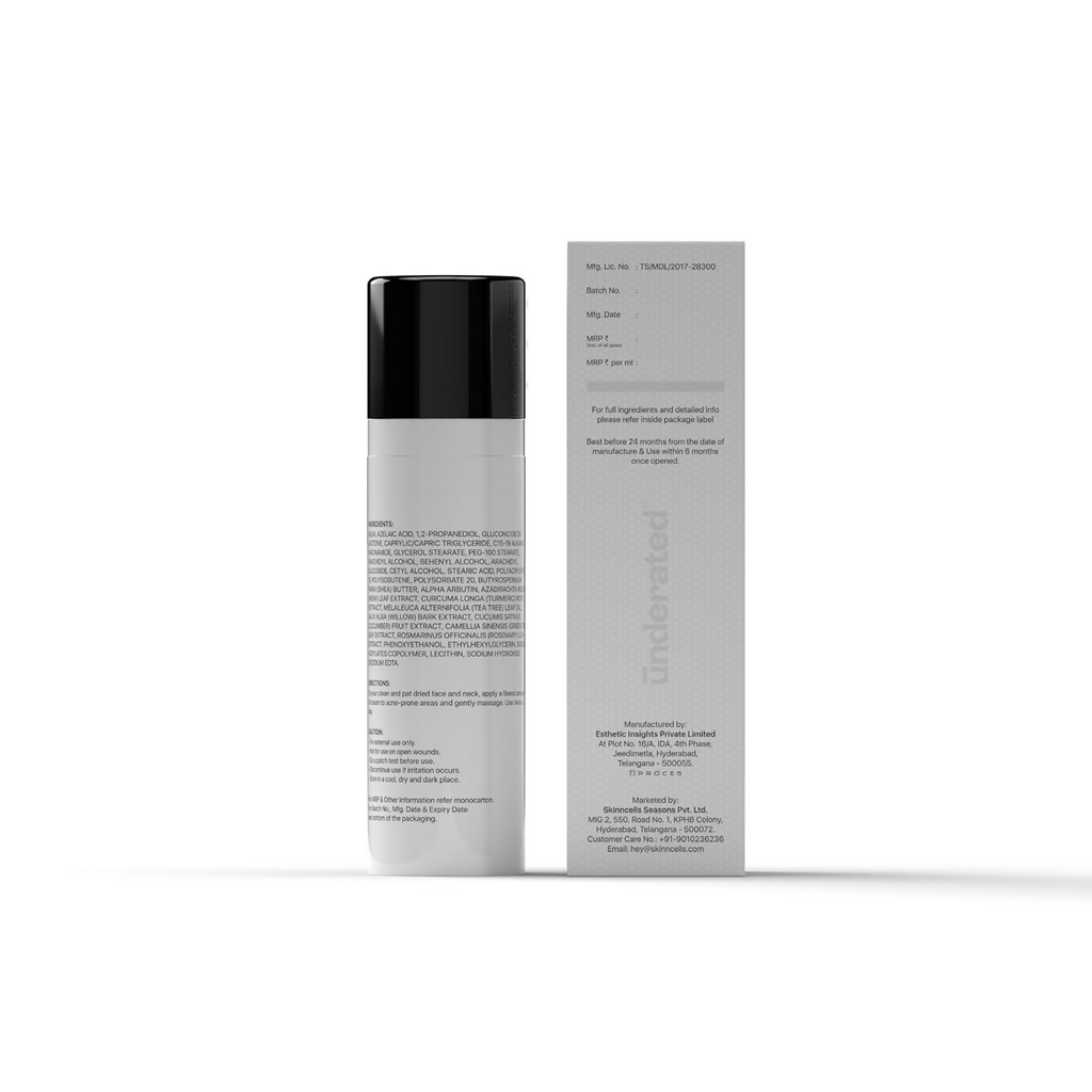 Underated Azelaic Acid 9% Gdl 5% Niacinamide 4% Cream Powered With Neem And Turmeric