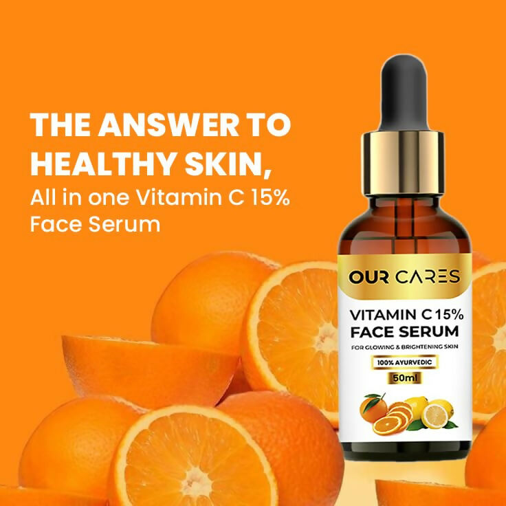 Our Cares Vitamin C Daily Glow Face Serum for Men & Women - Distacart