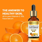 Our Cares Vitamin C Daily Glow Face Serum for Men & Women - Distacart