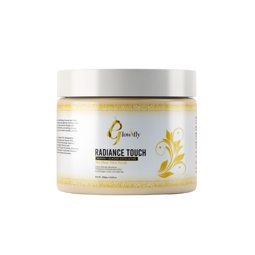 Glowifly Radiance Touch Tan Clear Face Exfoliating Scrub - Papaya Scrub for Face