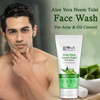 Globus Naturals Aloe vera Neem Tulsi Enriched With Glycerin & Oil Control Formula - Distacart
