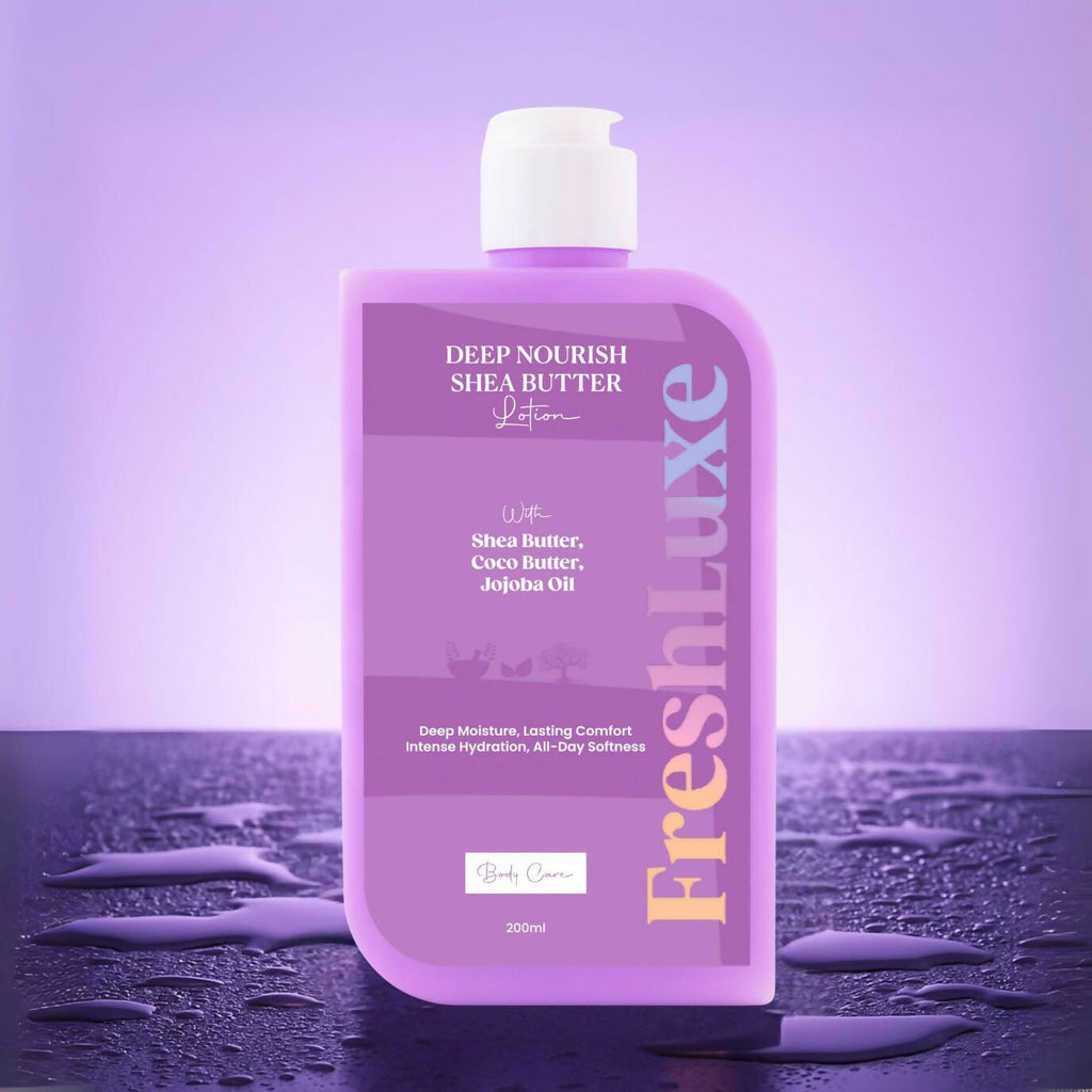 FreshLuxe Shea Butter Lotion with Coco Butter & Jojoba Oil For Deep Moisturization - Distacart