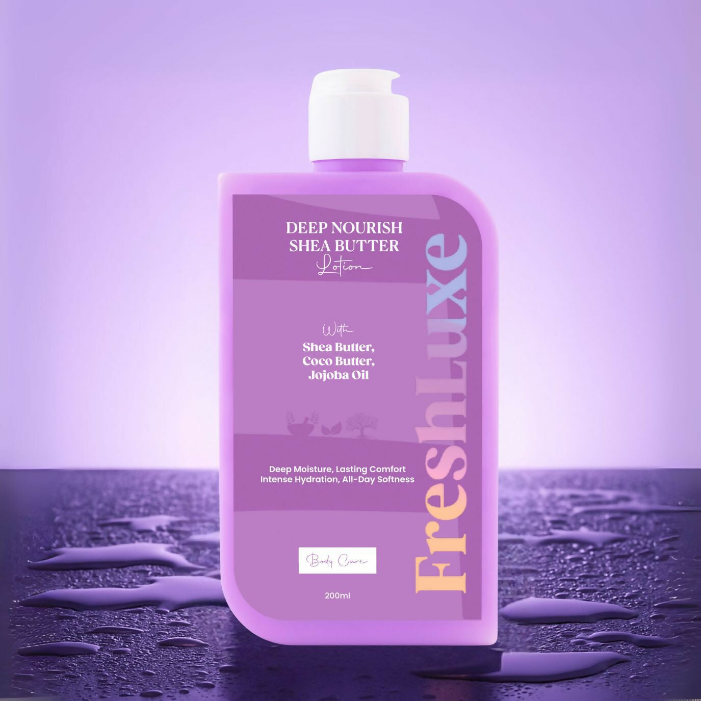 FreshLuxe Shea Butter Lotion with Coco Butter & Jojoba Oil For Deep Moisturization - Distacart
