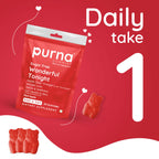Purna Gummies Apple Cider Vinegar for Adults & Kids Better Digestion & Clear Skin