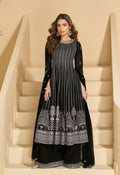 Anaita Black Georgette Stitched Suit with Embroidery & Sequence Work - Distacart