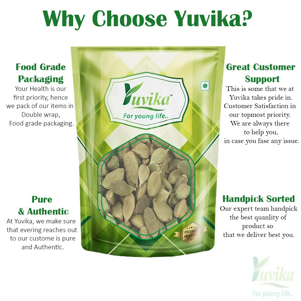 Yuvika Elaichi Choti - Elettaria Cardamomum - Green Cardamom Small - Distacart