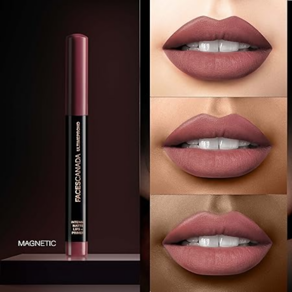 Faces Canada Ultime Pro HD Intense Matte Lipstick + Primer - Magnetic (Nude)