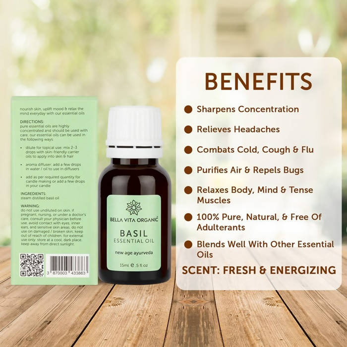 Bella Vita Organic Basil Essential Oil