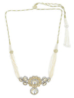 Flower Kundan Choker with Pearls- Ruby Raang
