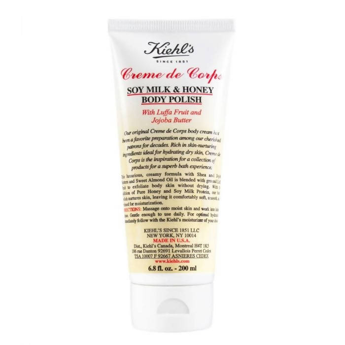 Kiehl's Creme de Corps Soy Milk & Honey Body Polish With Shea Butter And Sweet Almond Oil