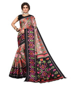 Vamika Black Printed Art Silk Saree