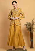 Joban Fashion Mustard Chanderi Kurta Set