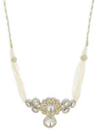 Flower Kundan Choker with Pearls- Ruby Raang