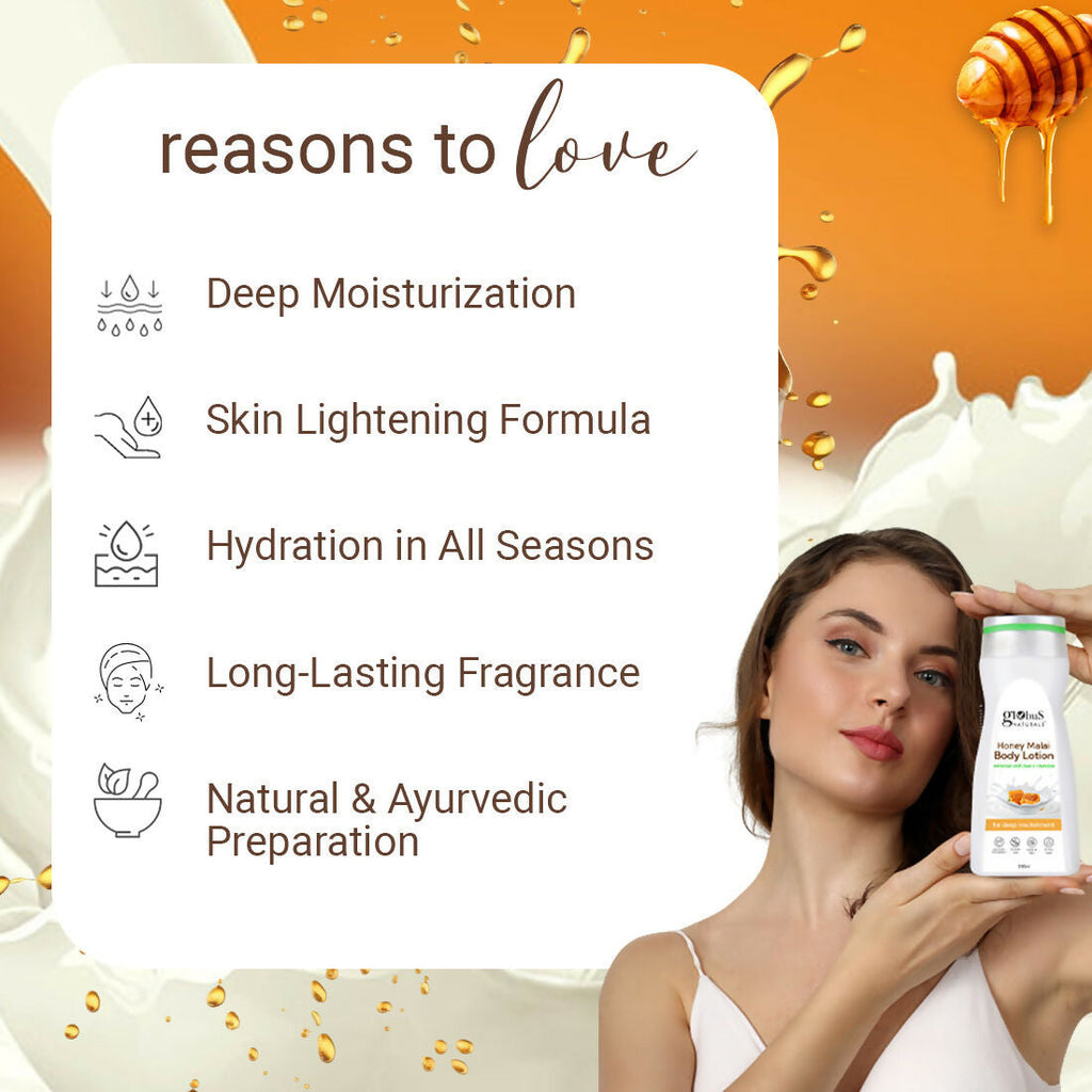 Globus Naturals Honey Malai Body Lotion - Distacart