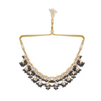 Nuyug 22K Gold Plated Azure Dusk Kundan Necklace