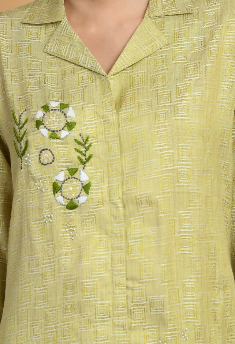 Joban Fashion L.Green Cotton Kurta Set