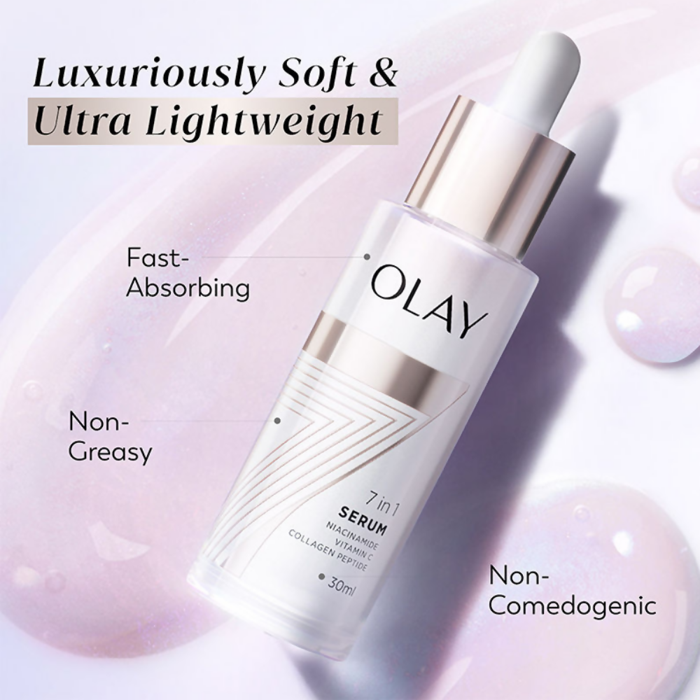 Olay 7in1 Serum with Niacinamide, Vitamin C, Collagen Peptides