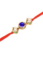 Designer kundan Rakhi - Ruby Raang - Distacart