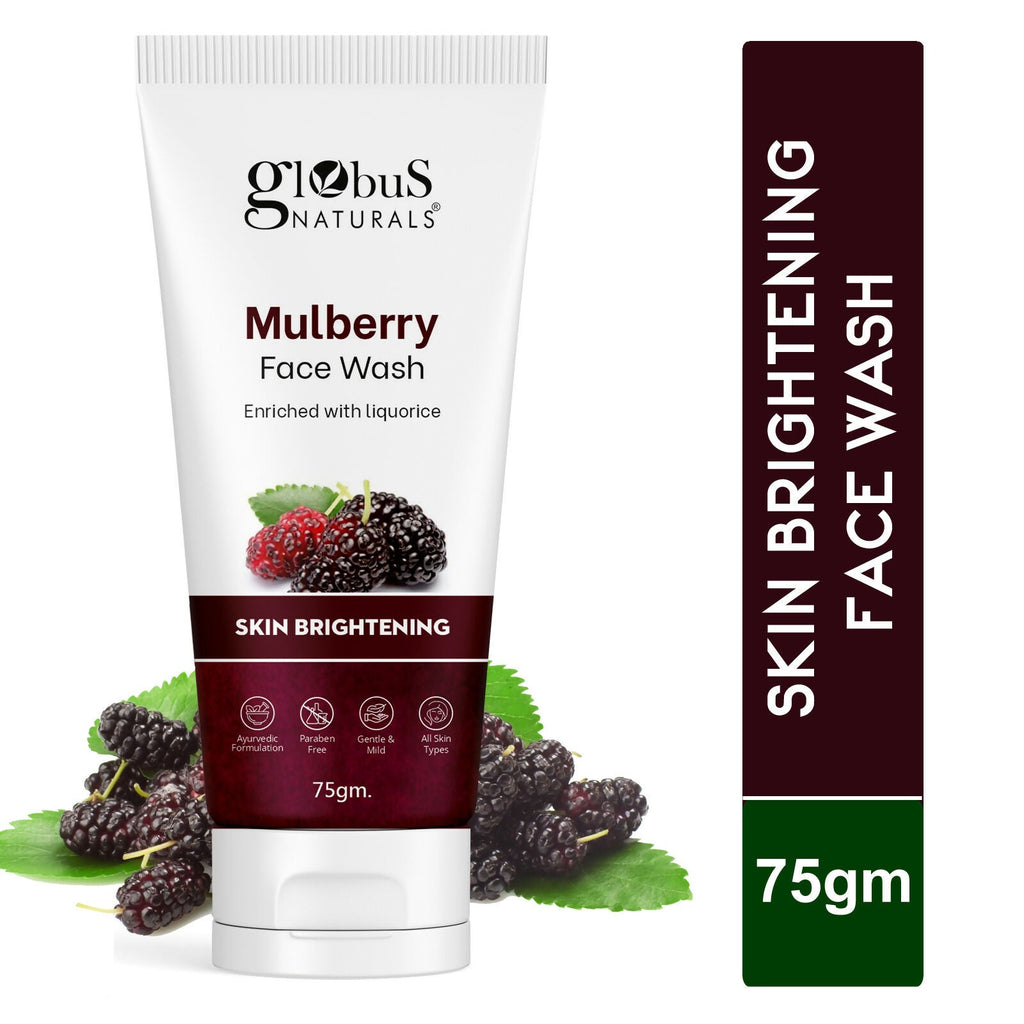 Globus Naturals Mulberry Fairness Face Wash, Suitable For All Skin Types - Distacart
