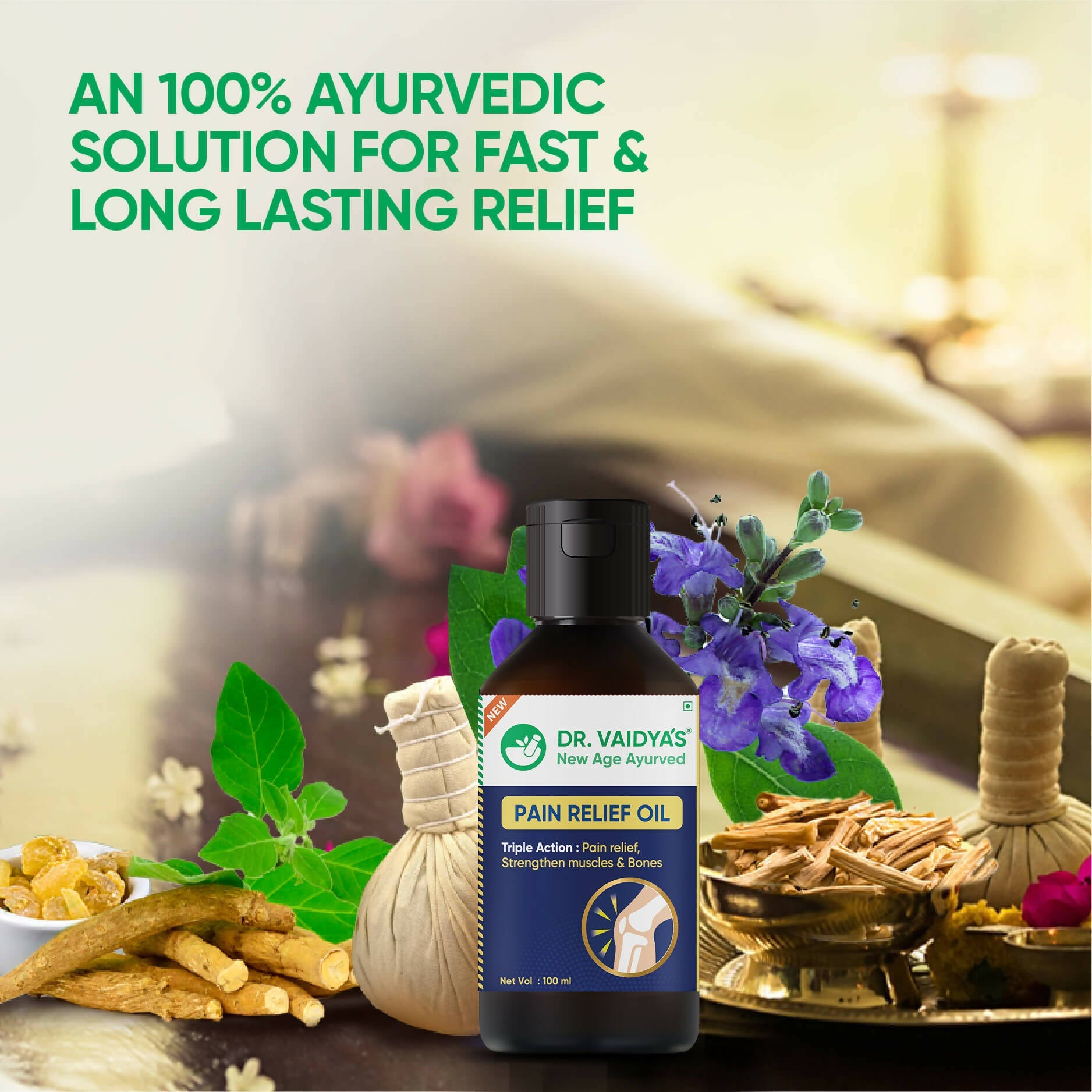 Dr. Vaidya's Pain Relief Oil - Distacart