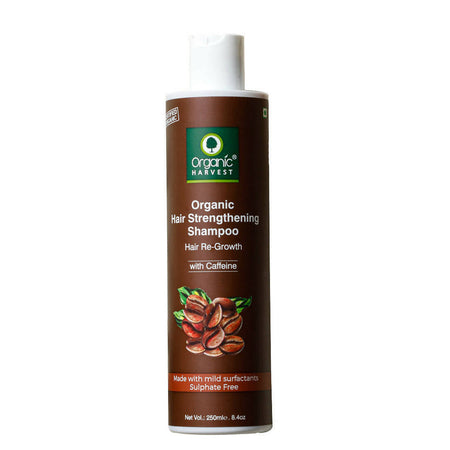 Organic Harvest Organic Hair Strengthening Shampoo Hair Re-Growth With Caffeine