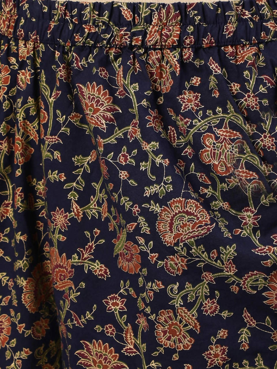 Vamika Printed Rayon Navy Blue Party Wear/Casual Wear Kurta Set/Suit - Distacart