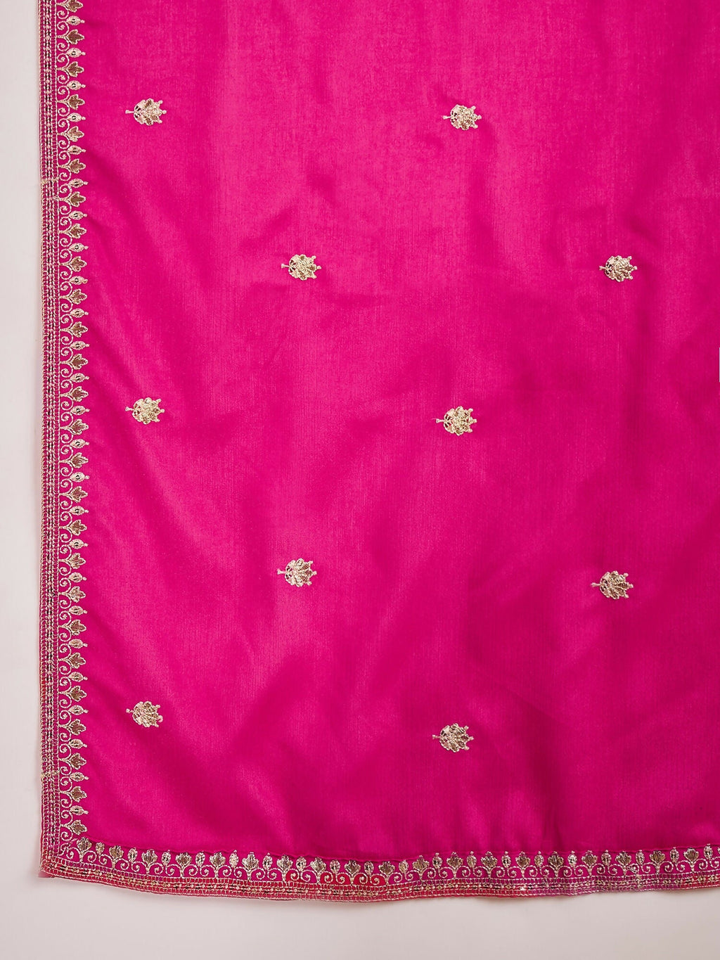 Joban Fashion Embroidery Pink Chinon Silk Kurta Set - Distacart