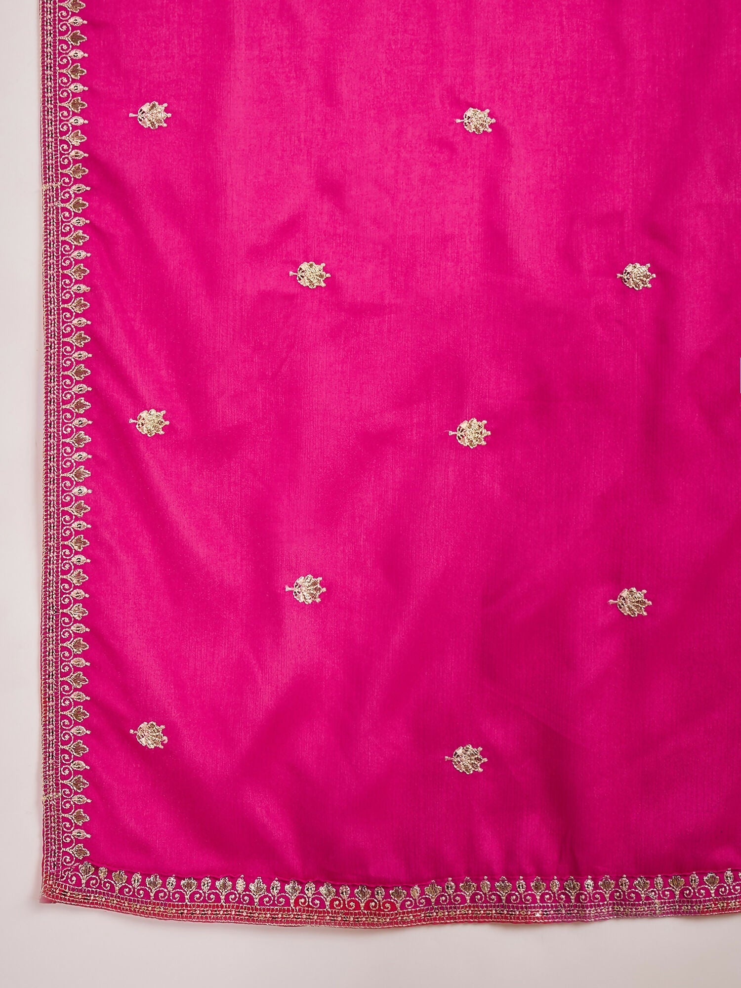 Joban Fashion Embroidery Pink Chinon Silk Kurta Set - Distacart