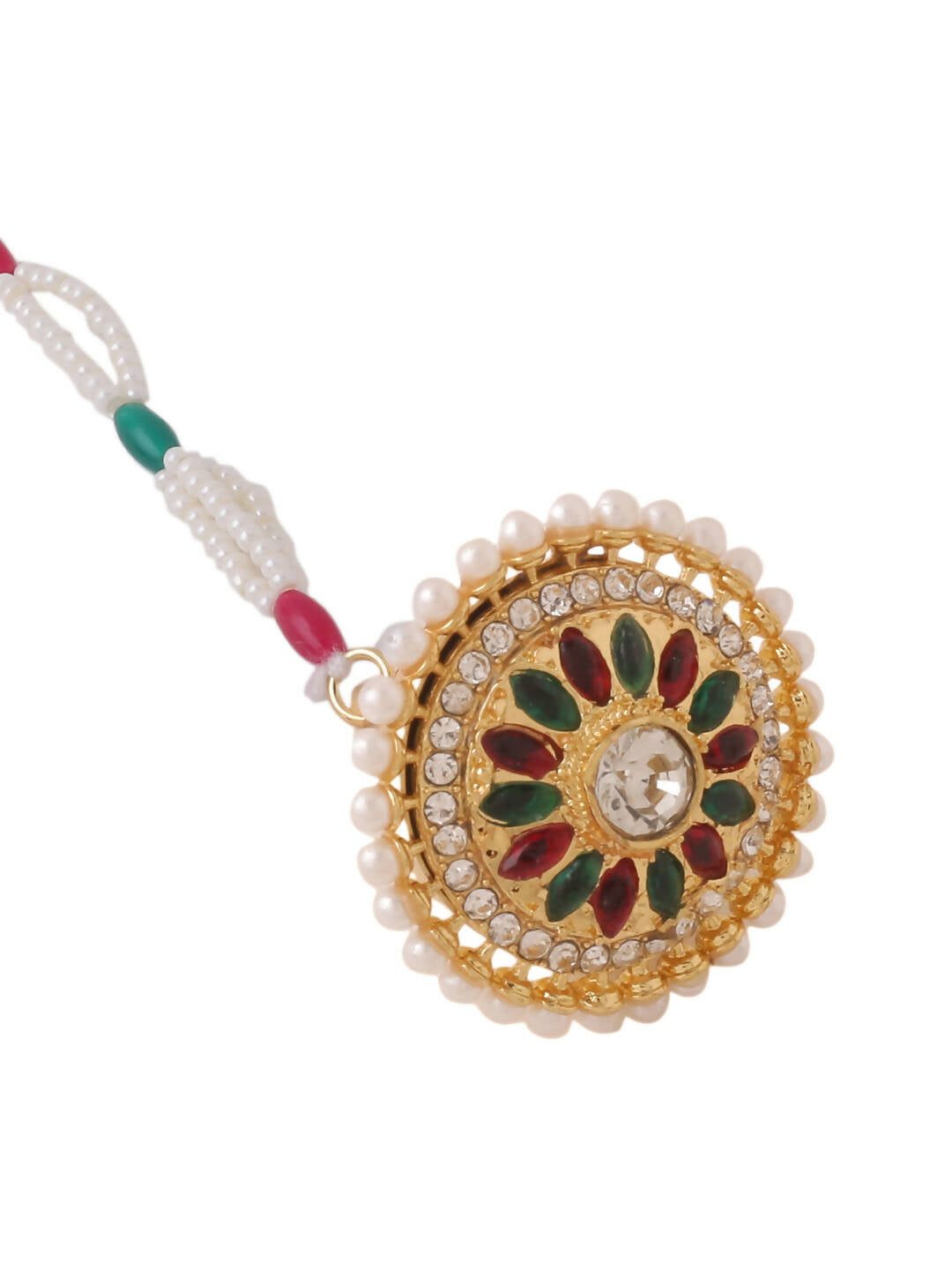 NVR Women's Trending Stylish Gold-Plated Maang Tikka - Distacart