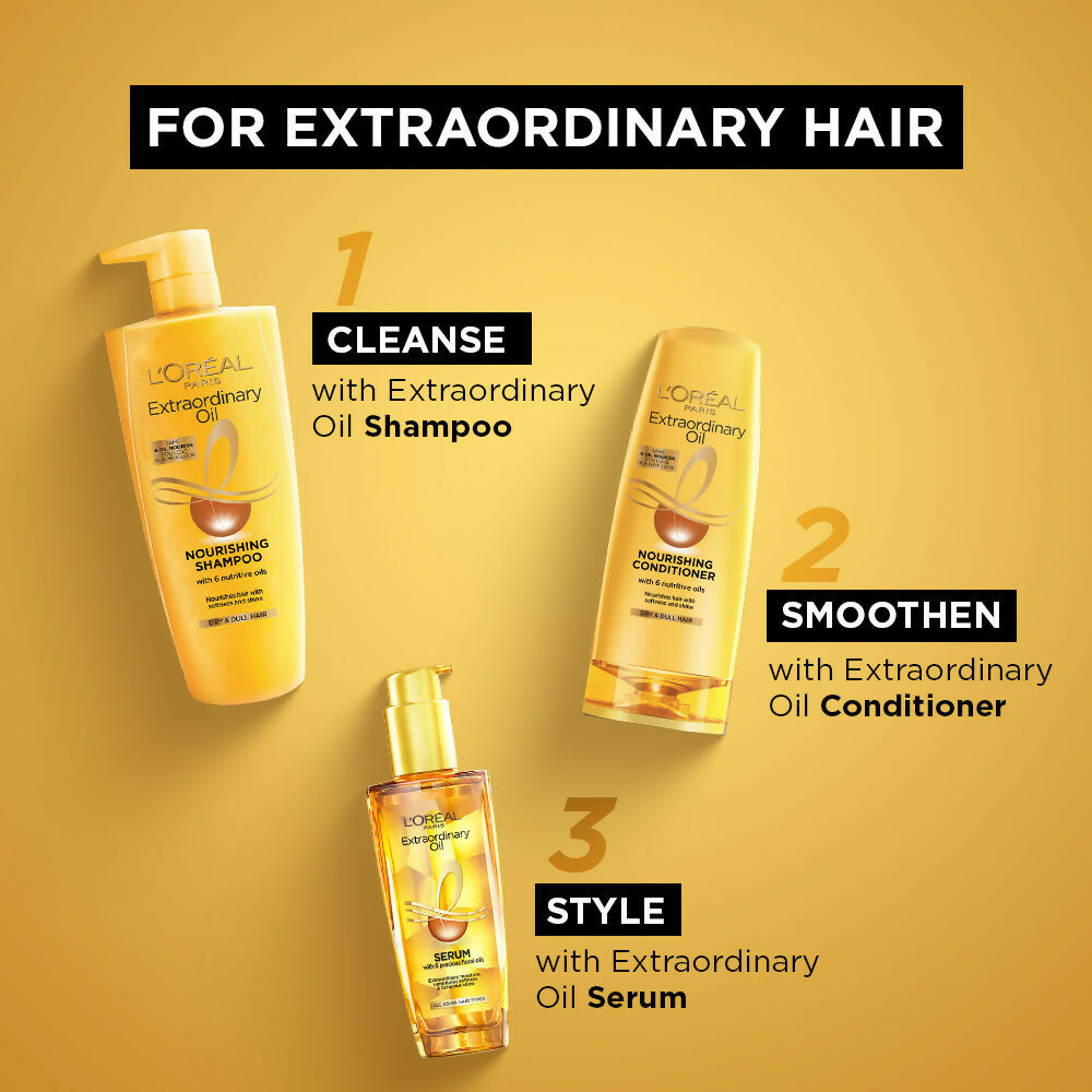 L'Oreal Paris Extraordinary Oil Hair Combo For Shiny & Frizz Free Hair - Distacart