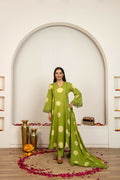 Joban Fashion Green Tie & Dye Cotton Suit Set - Distacart