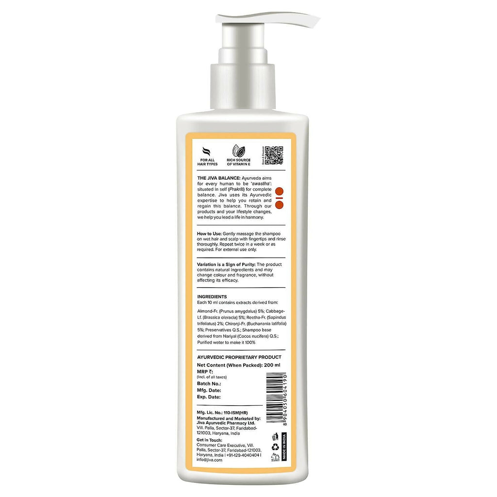 Jiva Ayurveda Almond Shampoo - Distacart