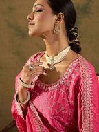 Indo Era Ethnic Motifs Embroidered Thread Work Kurta with Trousers & Dupatta - Distacart