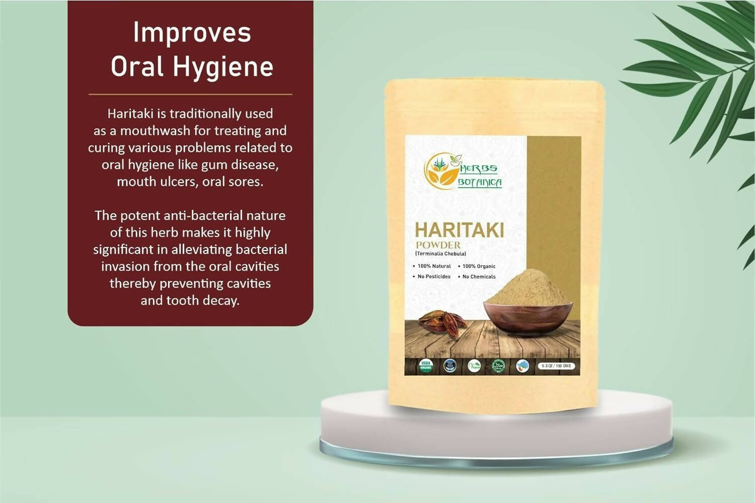 Herbs Botanica Pure Natural Haritaki Powder