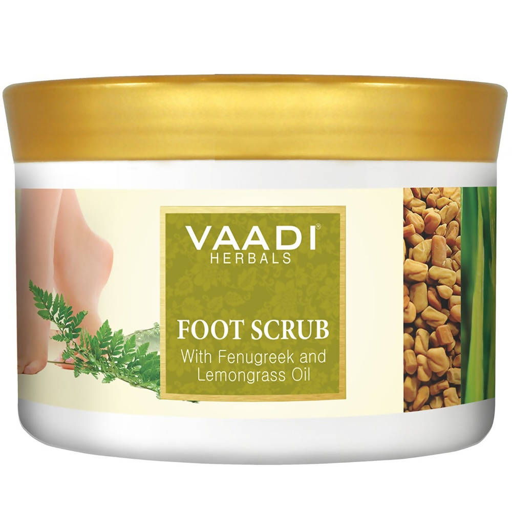 Vaadi Herbals Foot Scrub with Fenugreek and Lemongrass Oil - Distacart