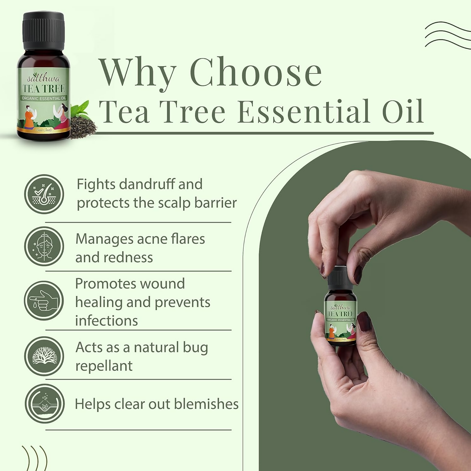 Satthwa Organic Tea Tree Essential Oil