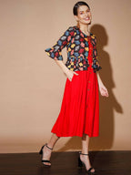 Myshka Women Multi Solid Dresses - Distacart