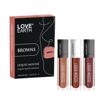 Love Earth Liquid Mousse Matte Lipstick - Browns