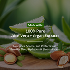Lotus Botanicals 100% Pure Argan & Aloe Vera Extracts HydraMelt Body Butter